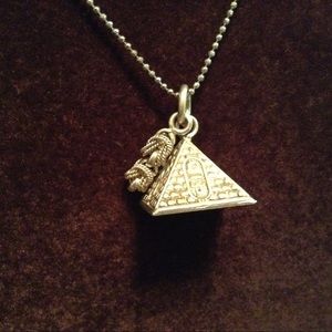Pyramid Sterling Silver Necklace